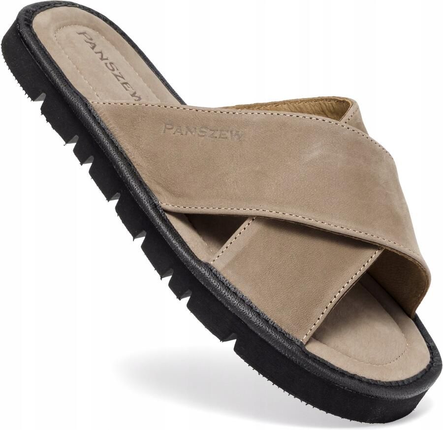Heren Nubuck Leren Slippers Comfort Geheugenschuim