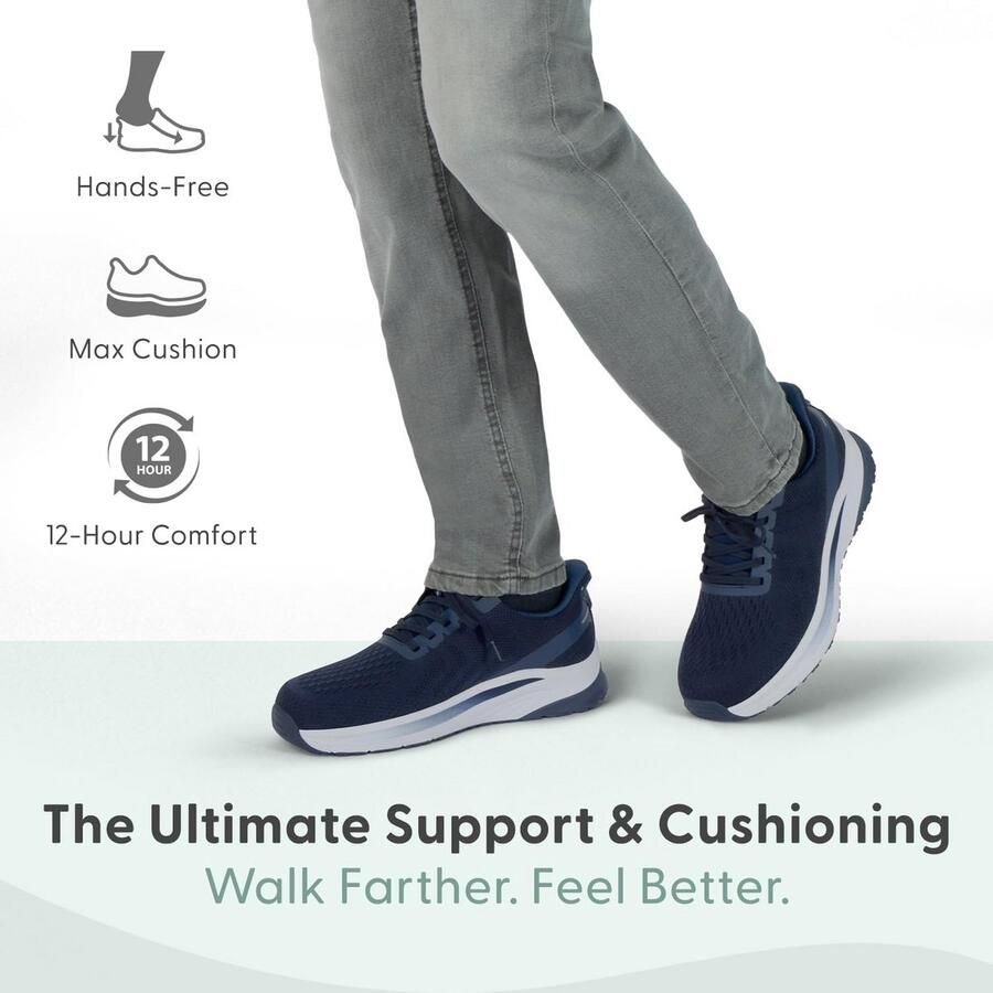 Heren Orthopedische Instapsneakers Comfortabele En Brede Slip-On Schoenen