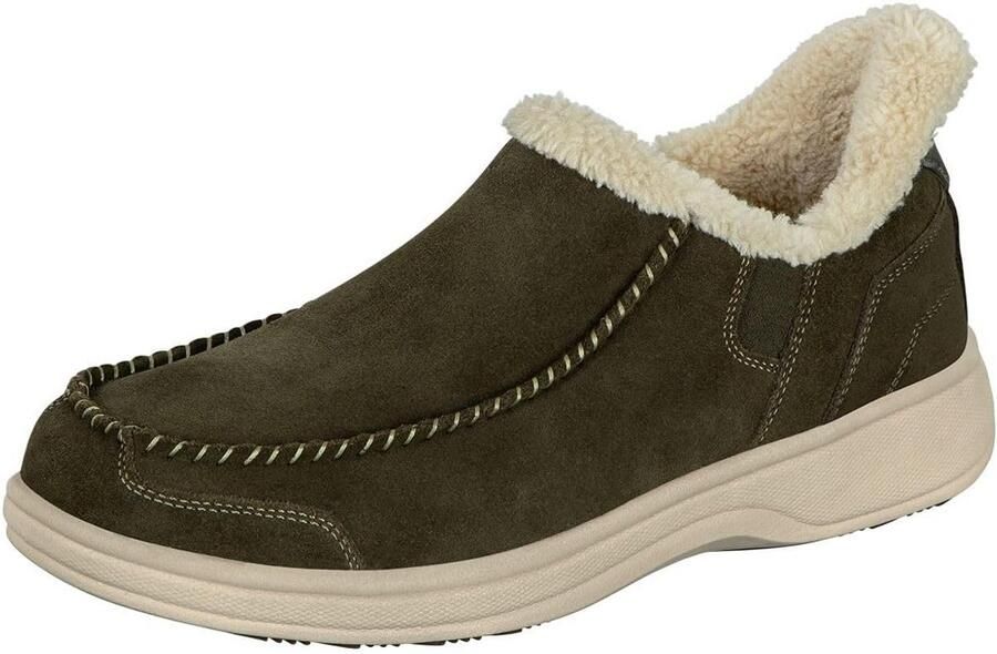 Heren Orthopedische Slipper Leder Handsfree Schoen voor Comfort en Ondersteuning