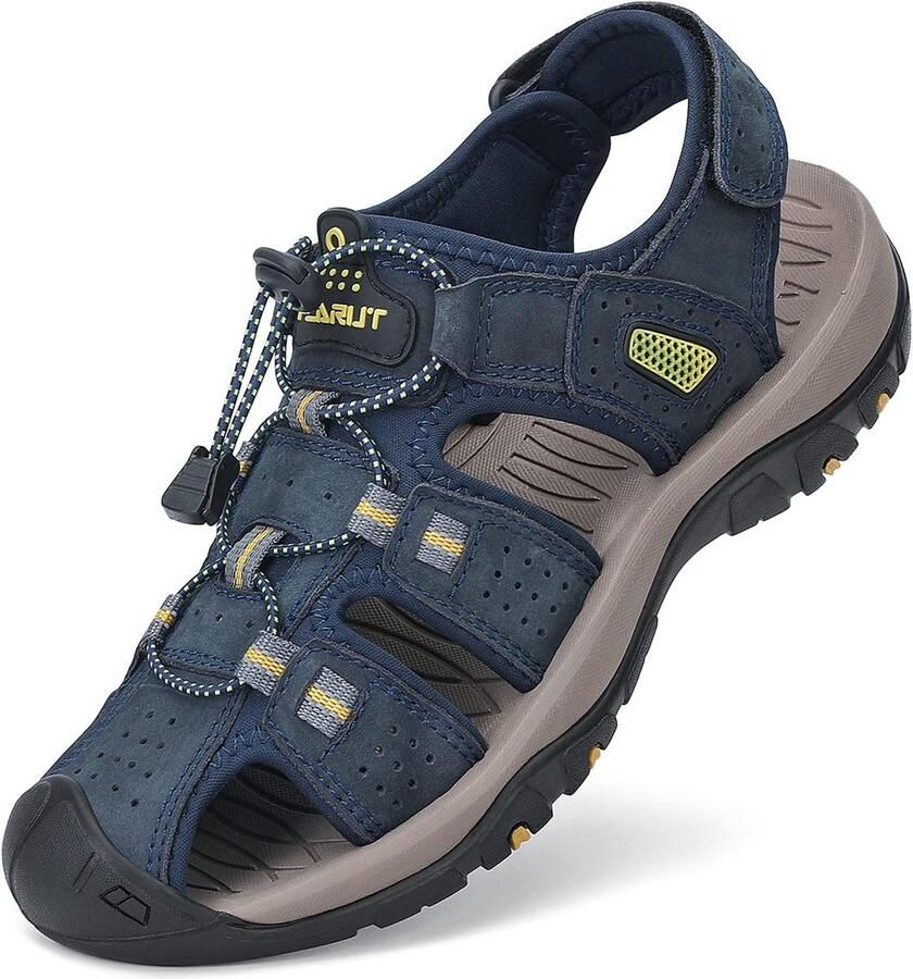 Heren Outdoorsandalen Lederen Wandelsandalen Comfortabele Sportsandalen voor Zomer