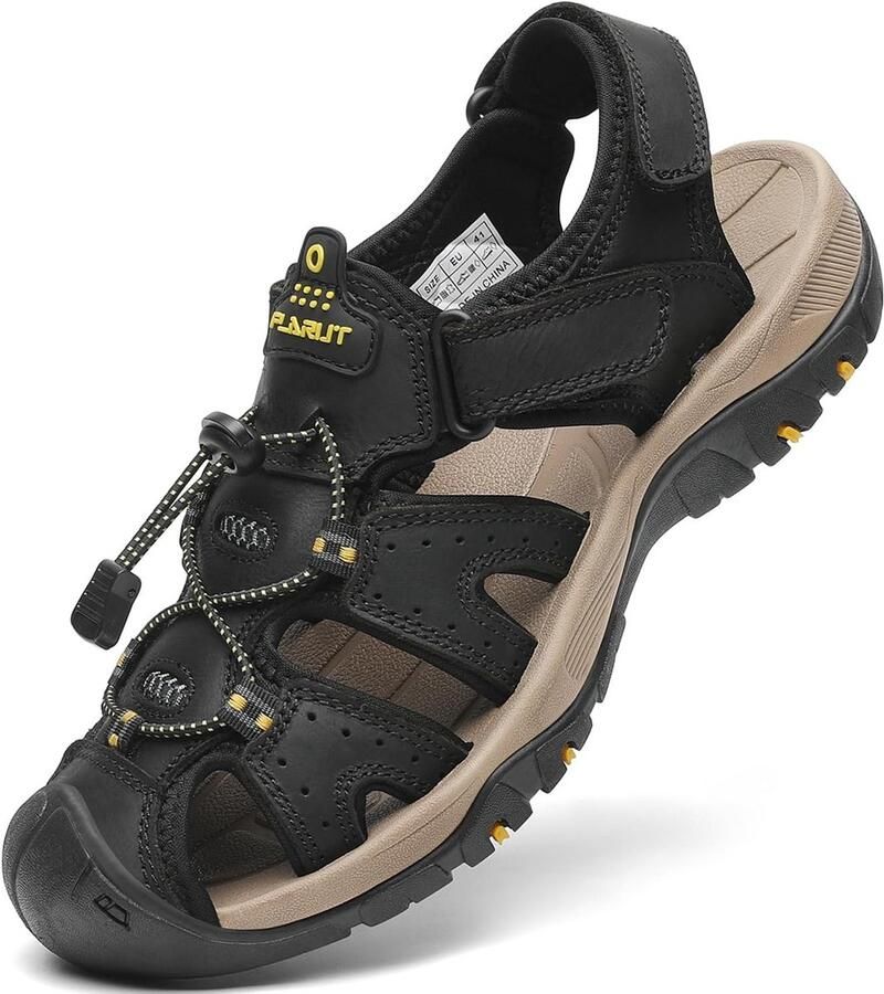 Heren Outdoorsandalen Wandelsandalen Sportieve Leren Sandalen
