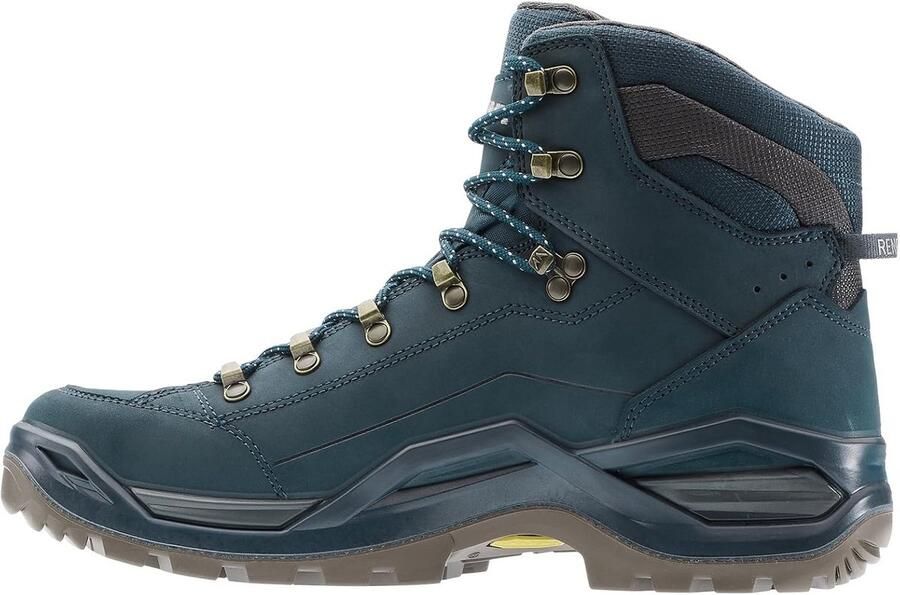 Heren Outdoorschoenen Waterdichte Wandelschoenen Middelhoog Model Blauw Grijs