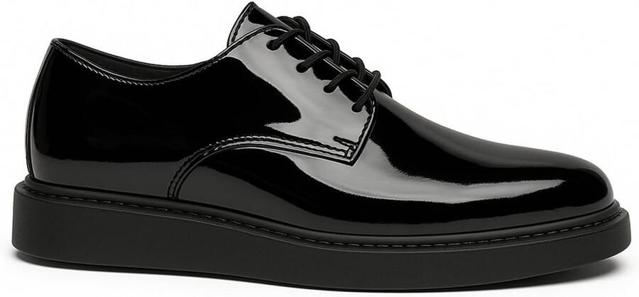 Heren Oxford Schoenen Gepolijst Leer met Veters Formele Dress Shoes voor Kantoor en Vrije Tijd