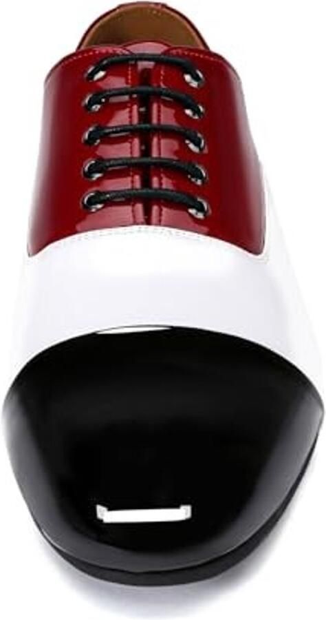 Heren Oxford schoenen Glanzend lakleer Rood