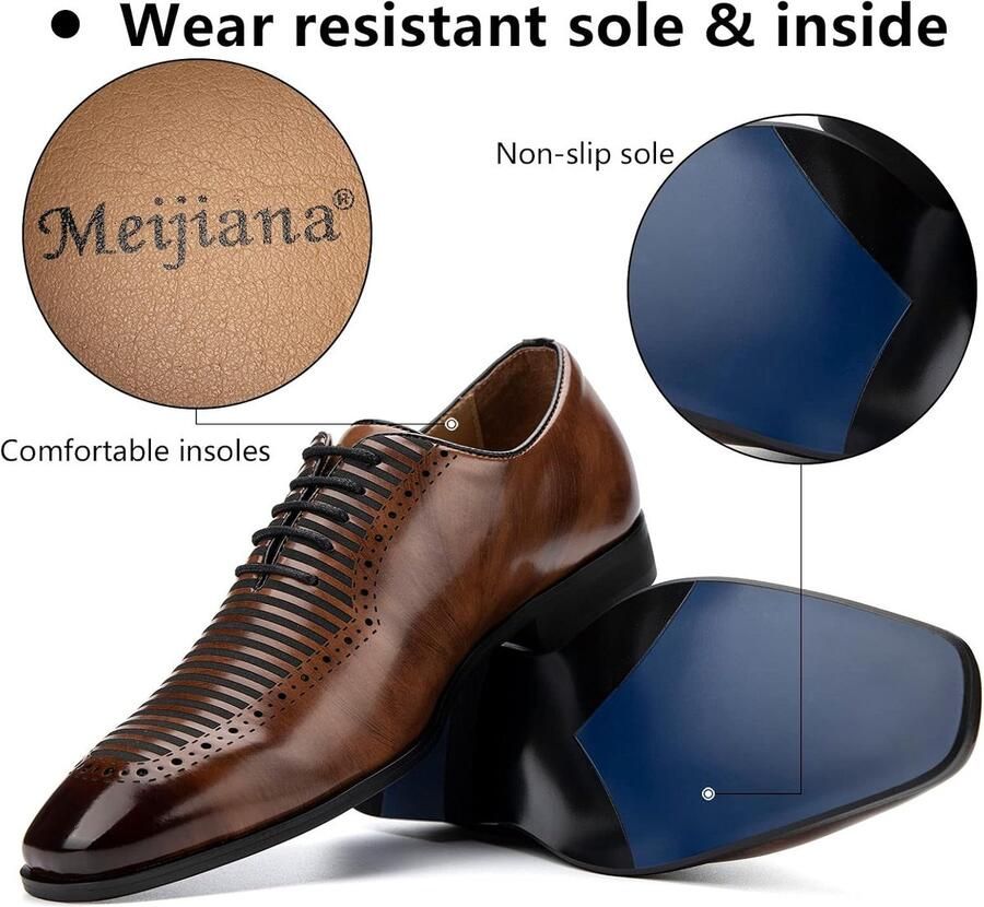 Heren Oxford Schoenen Heren Lace Up Schoenen Classic Heren Elegante Schoenen Kostuum Schoenen