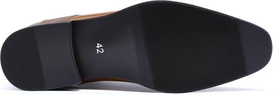 Heren Oxfords Klassieke Stad Brogues Vierkante Teen Retro Glanzend Zakelijk Bruiloft