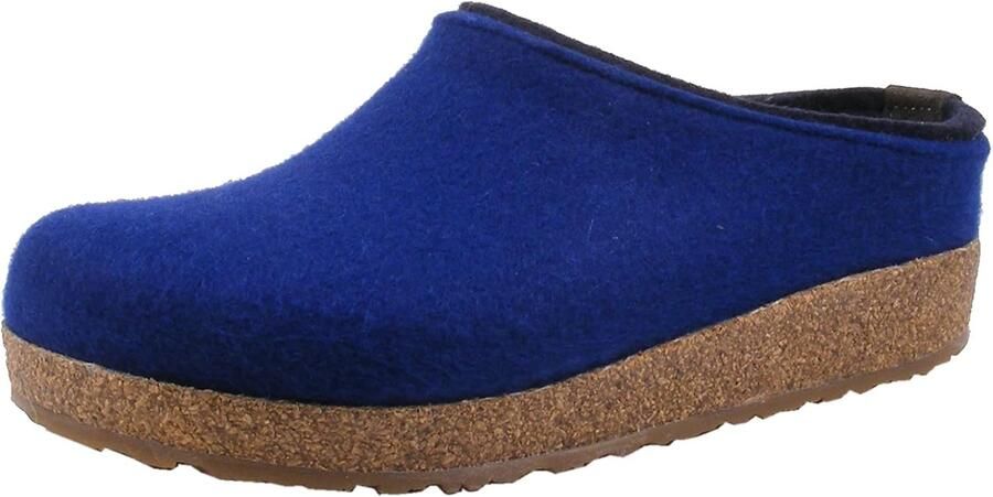 Heren Pantoffels Blauw Wol Comfortabel & Warm