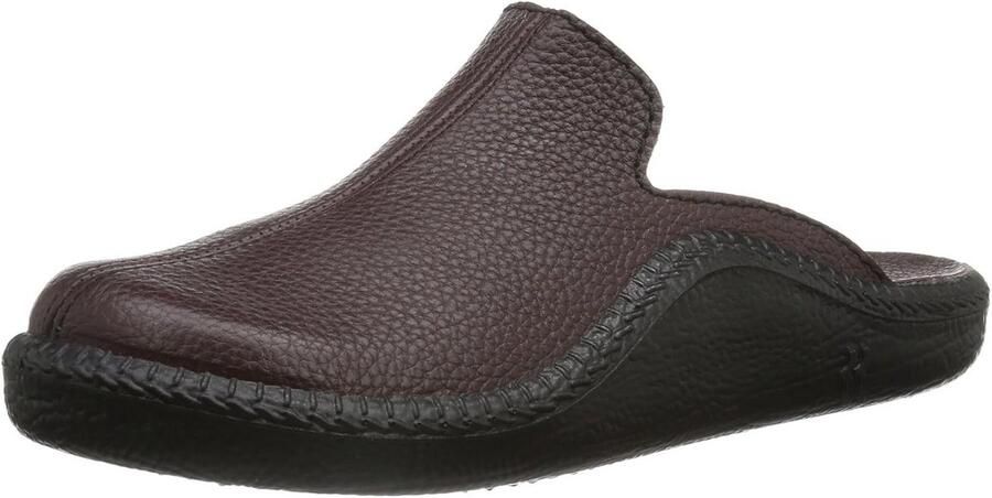 Heren Pantoffels Echt Leer Met Steun voor Comfort en Ondersteuning