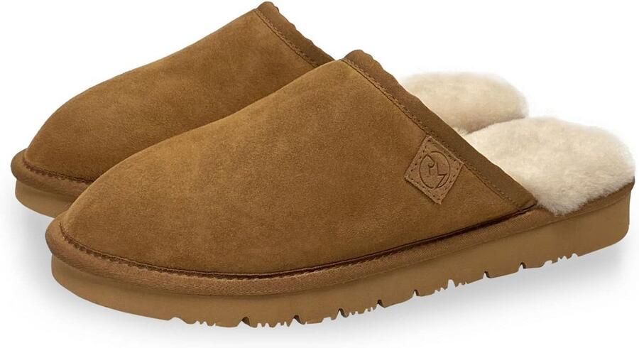 Heren Pantoffels Echt Schapenvacht met Extra Stevige Zool