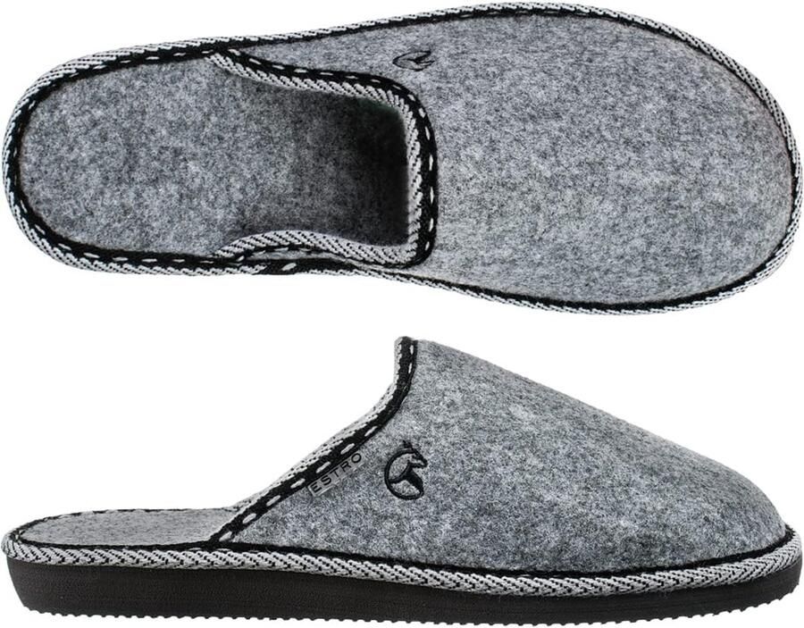 Heren Pantoffels Gemaakt Van Hoogwaardig Vilt Warm & Comfortabel