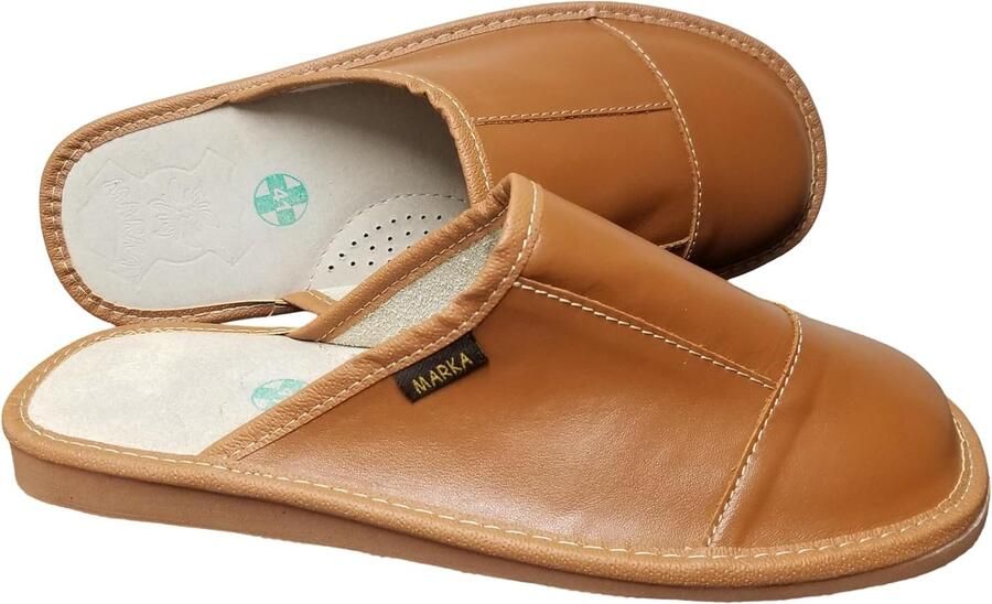 Heren Leren Pantoffels Comfortabel & Ademend