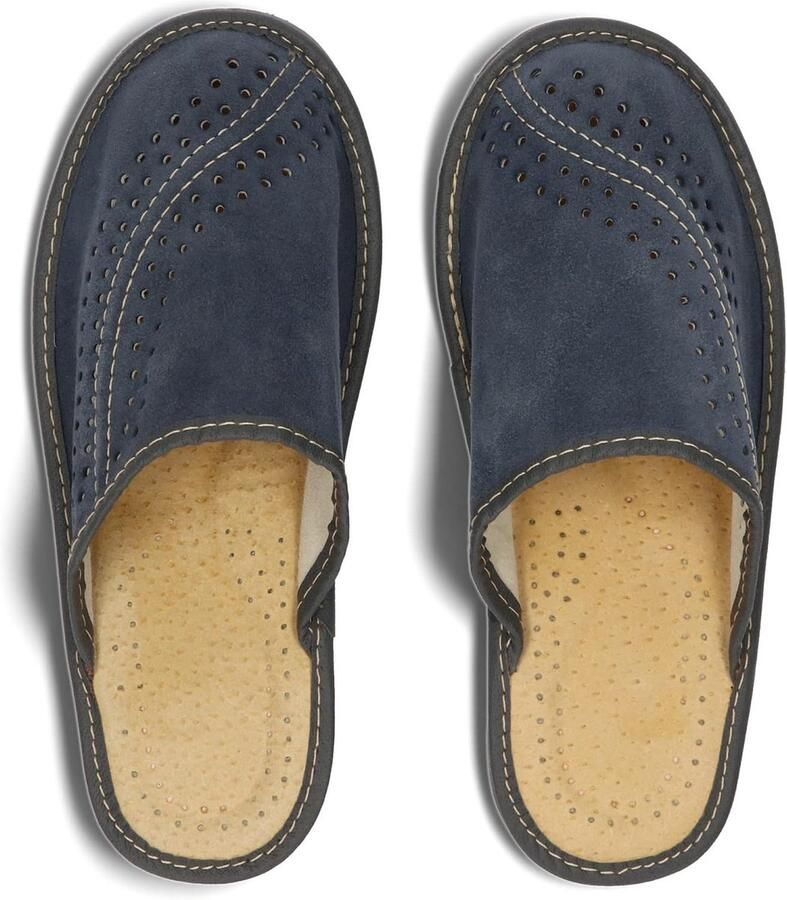 Heren Pantoffels Leren Pantoffels Suède 40-46
