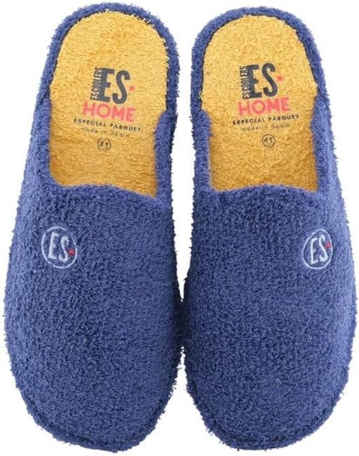 Heren pantoffels met parketzool voor binnen gemaakt in Spanje