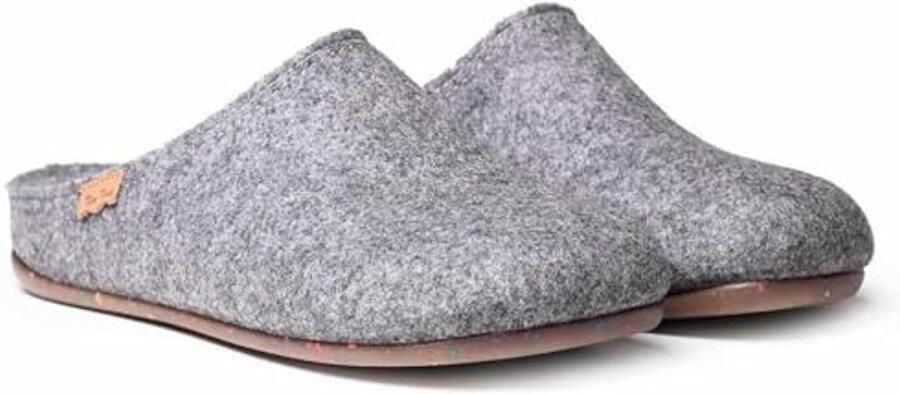 Heren Pantoffels van Gerecycled Vilt Comfortabele Slip-on Schoenen