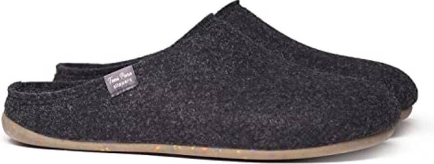 Heren Pantoffels van Gerecycled Vilt Comfortabele Slip-ons