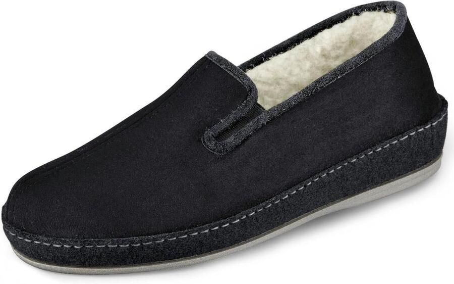 Heren Pantoffels van Vilt met Warme Wolvoering