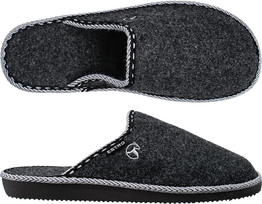 Heren Pantoffels van Vilt Warm & Comfortabel