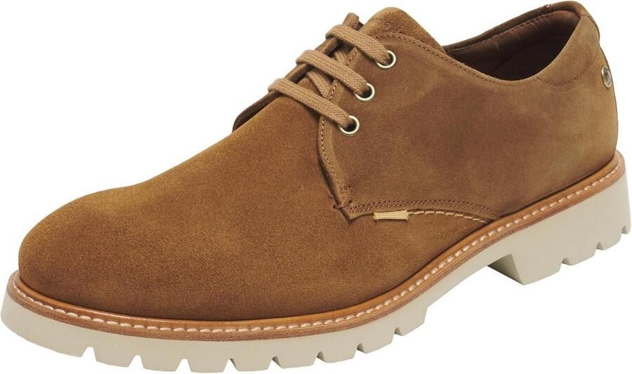 Heren Oxford Platte Schoenen Met Suède Bovenwerk