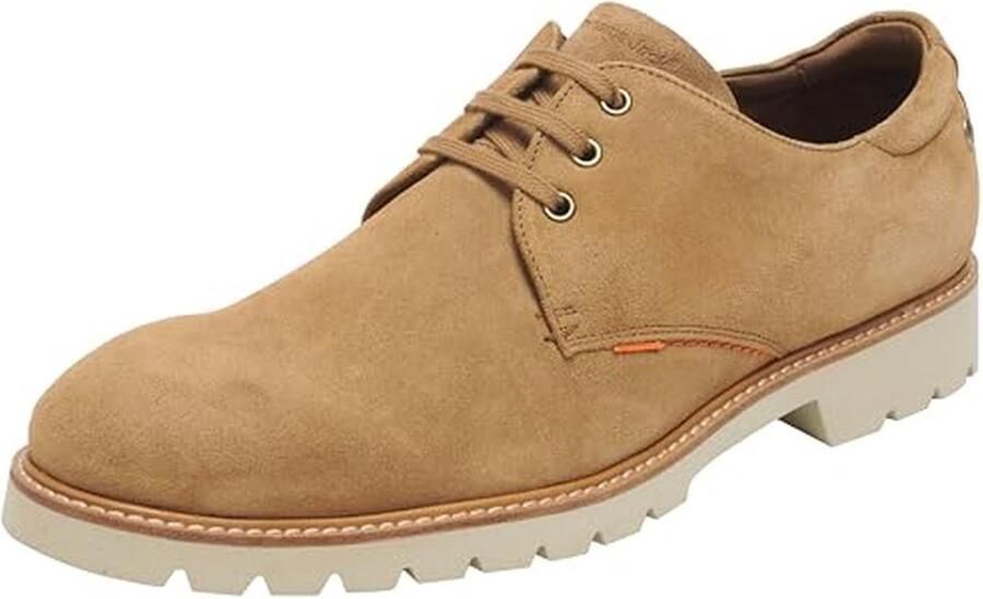 Heren Platte Schoenen met Vetersluiting van Suède