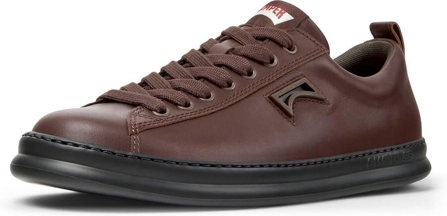 Heren Runner Sneaker Lage Zool Leer Sportieve Stijl