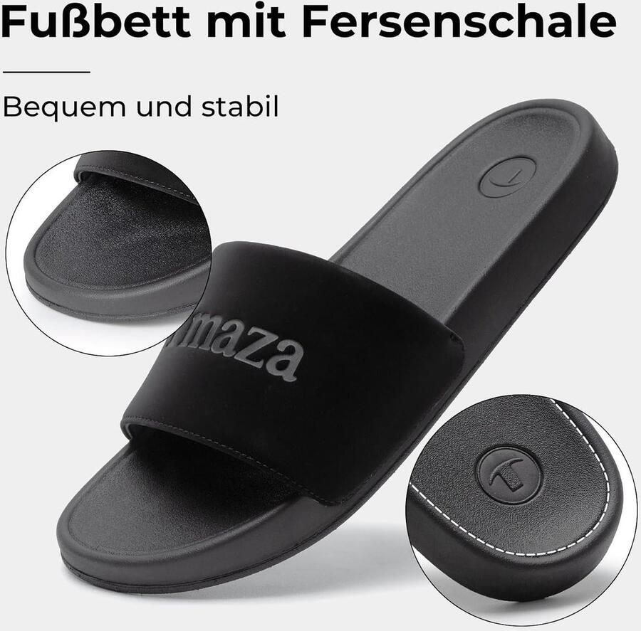 Heren sandalen 39-45 comfortabele slippers met brede band platte sandalen met zachte zool perfect voor de zomer ShopVlot