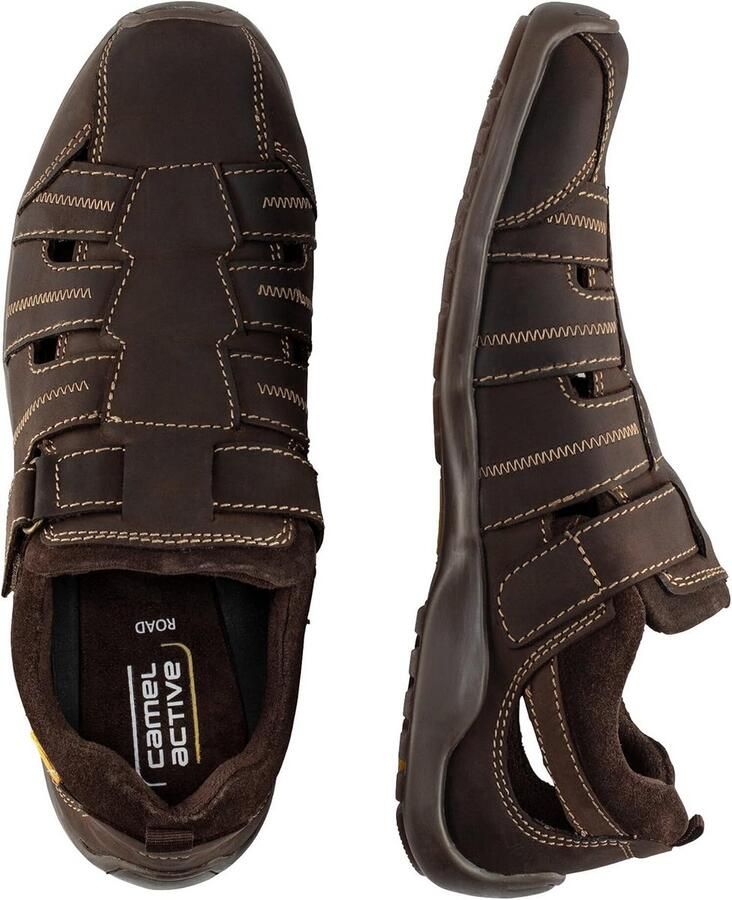 Heren sandalen bruin comfortabel hoogwaardige leren sandaal