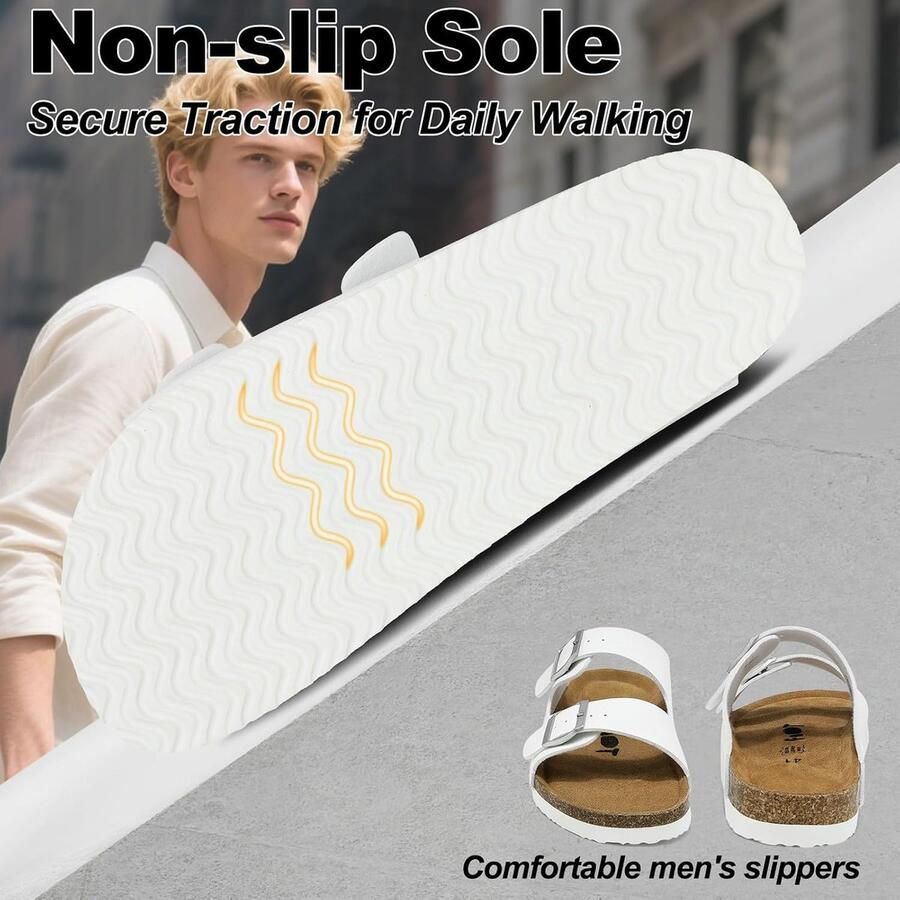 Heren Sandalen Clogs Slippers 41-46 EU Kurken Voetbed Comfortabel en Lichtgewicht ShopVlot