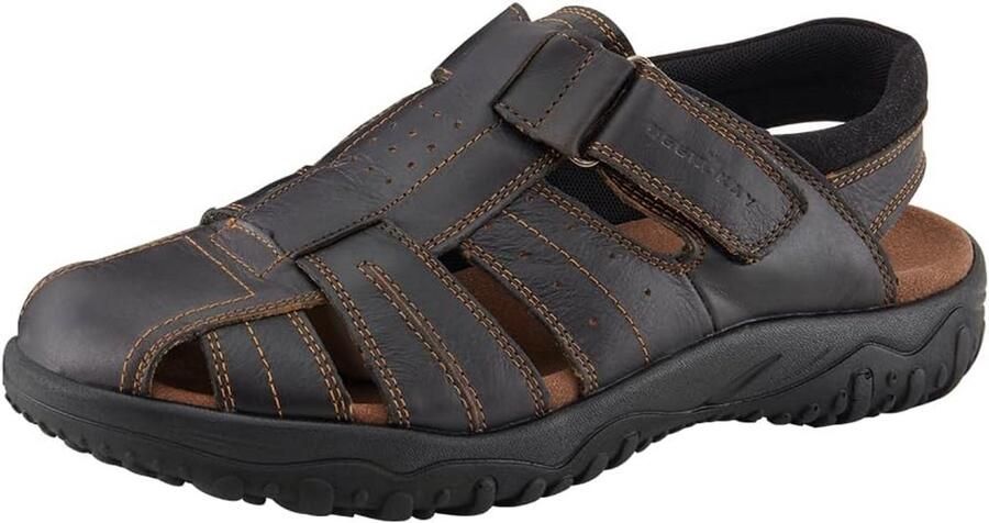 Heren Sandalen Echt Leer Verstelbaar Outdoor Wandelen Zomer