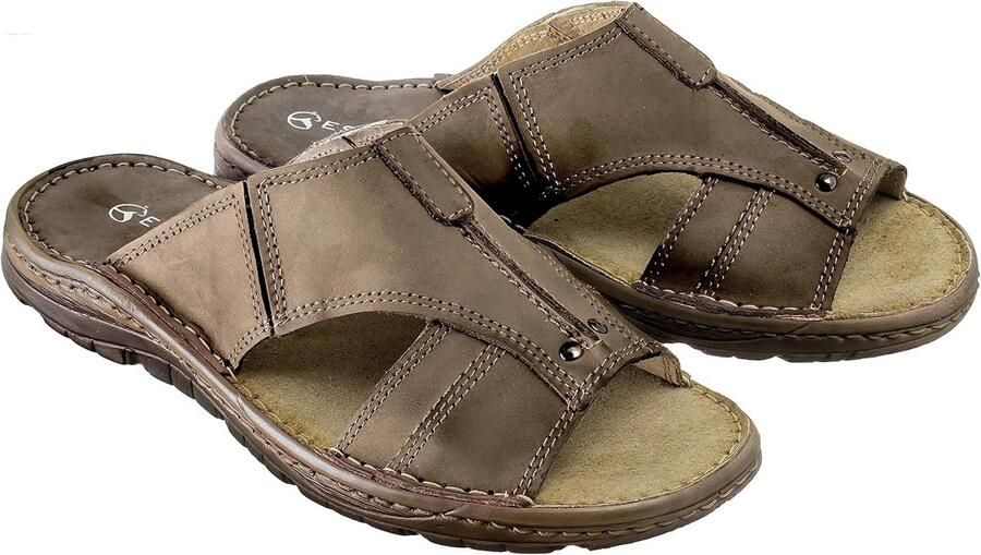 Heren Sandalen Leer Comfortabel met Antislip Zool voor Zomer