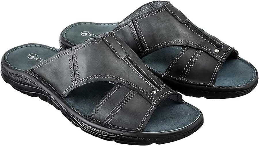 Heren Sandalen Leer Zomer sandaal met Antislip Zool