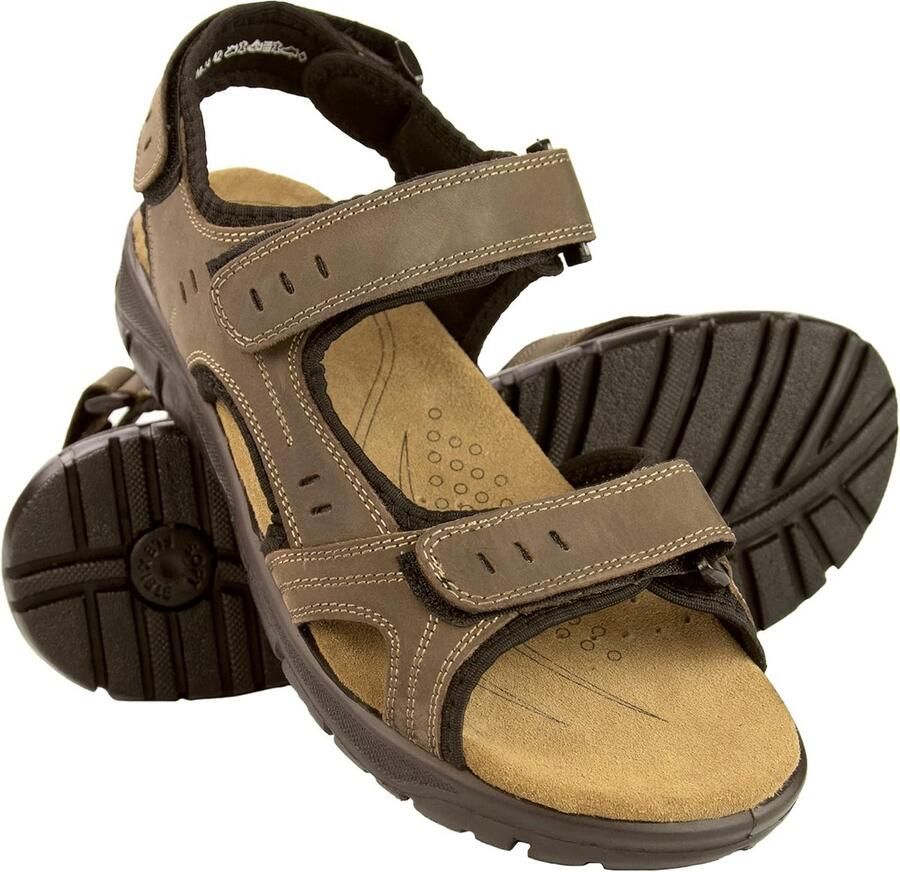 Heren Sandalen Leer Zomer Wandelen Trekking