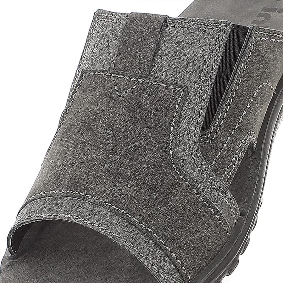 Heren sandalen met elastische inzet en zacht voetbed