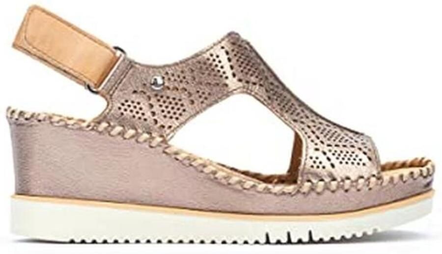 Heren Sandalen met Hak en Zelfklevende Sluiting in Bruin