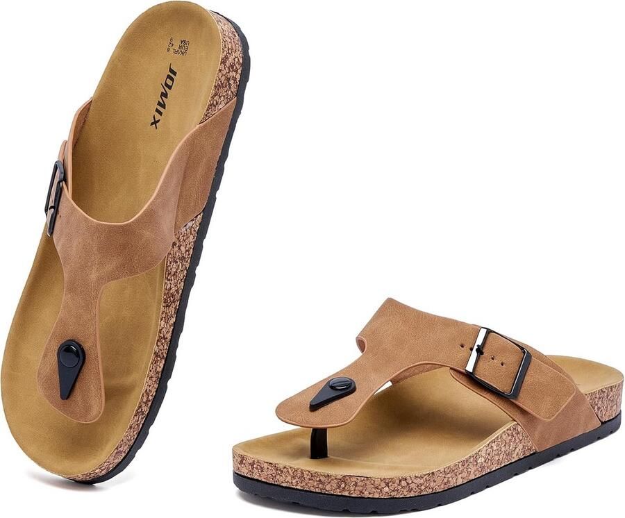 Heren Sandalen met Verstelbare Gesp Zomer Muiltjes Lichtgewicht en Antislip Slippers voor Strand en Zwembad