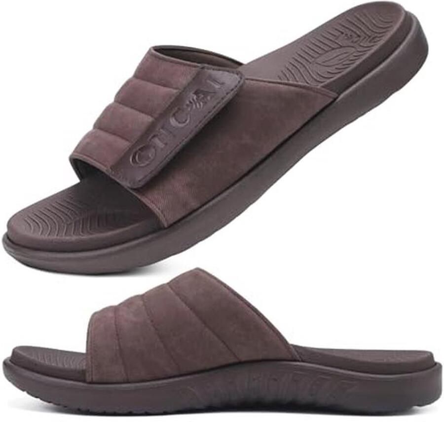 Heren Sandalen Verstelbare Riem Sport Slide Sandalen met Boog Ondersteuning