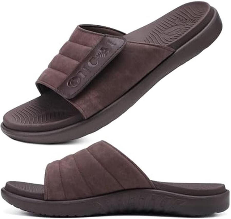 Heren Sandalen Verstelbare Riem Sport Slide Sandalen met Boog Ondersteuning