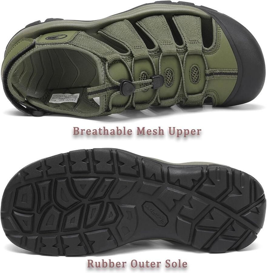 Heren Sandalen voor Buiten Trekkingsandalen Wandelsandalen en Sportsandalen