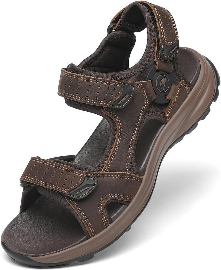 Heren Sandalen voor Wandelen en Stranden Ademend en Antislip