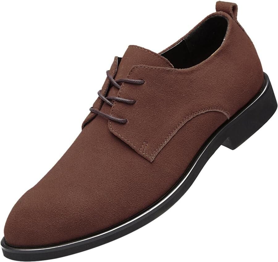 Heren Schoenen Veterschoenen Derby Formeel Casual Antislip Zool 8 UK Bruin