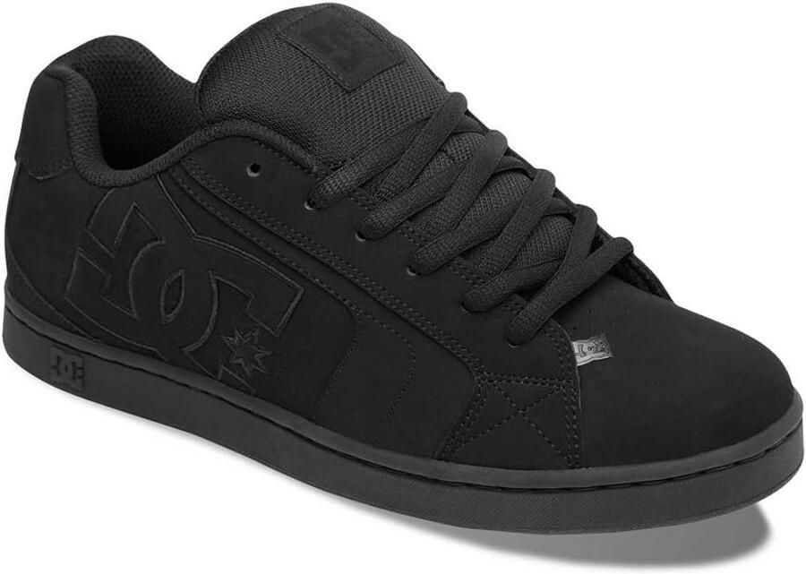 Heren Skate Schoenen Zwart Duurzaam Suède en Canvas Comfortabele Skateschoen