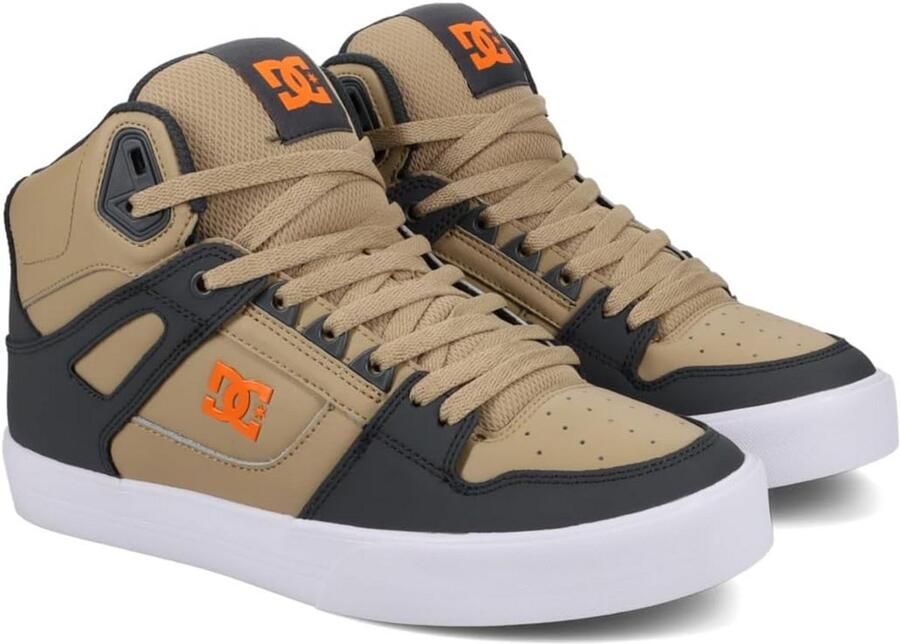 Heren Skateschoen van Leder of Suède met Mesh Tong