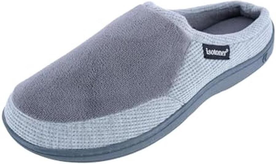 Heren Slip-on Hoodback Slippers met Memory Foam en Wafelstructuur