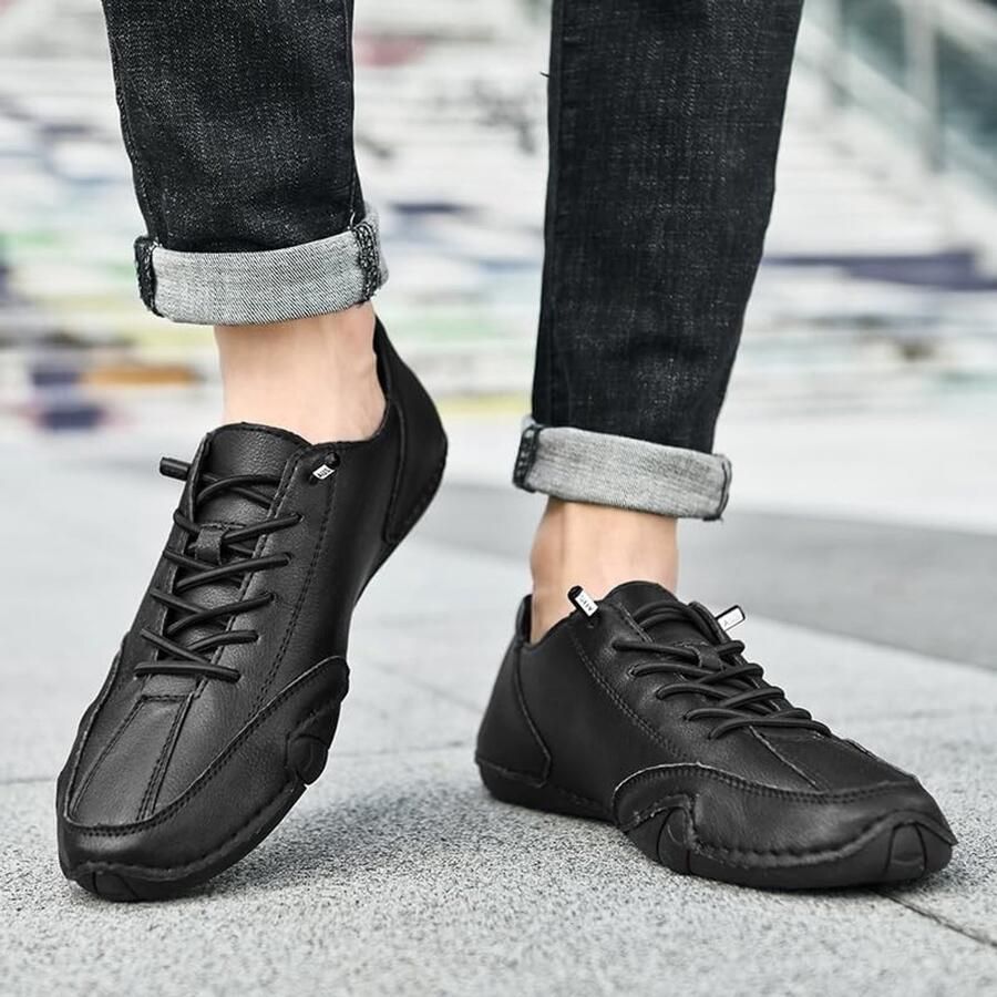Heren Slip-On Loafers Casual Zwart