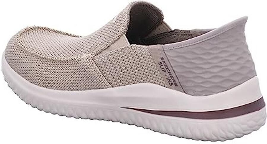 Heren Slip-On Schoenen Comfortabel en Lichtgewicht Taupe Knit