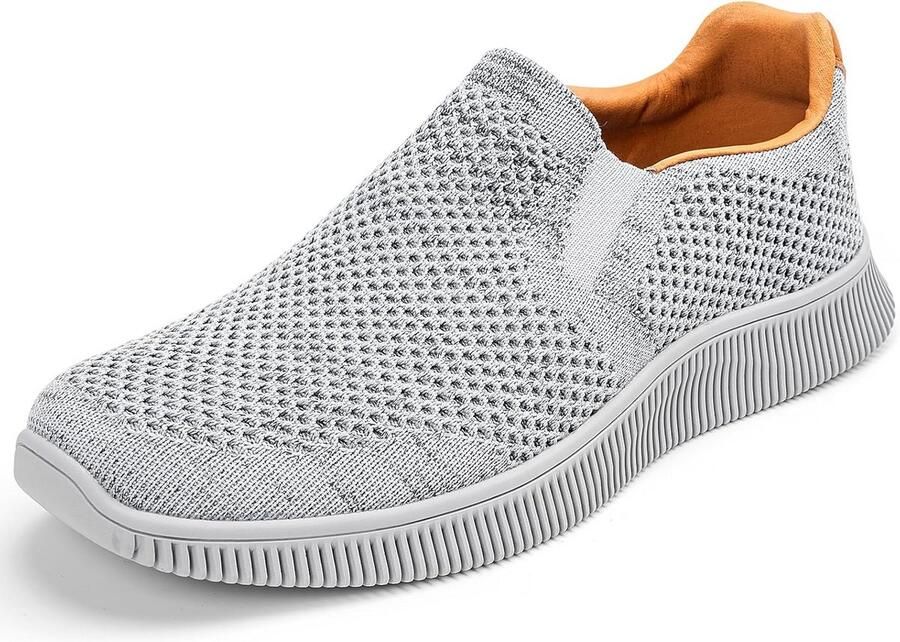 Heren Slip-On Sneakers Ademend Comfortabele Sportschoenen Lichtgewicht Trainers
