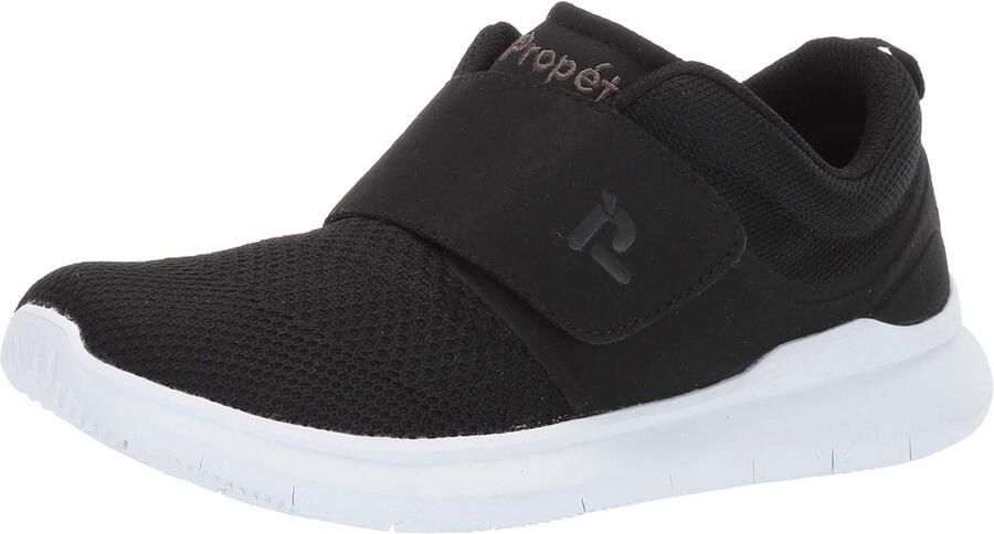 Heren Slip-On Sneakers met Brede Verstelbare Riem Zwart
