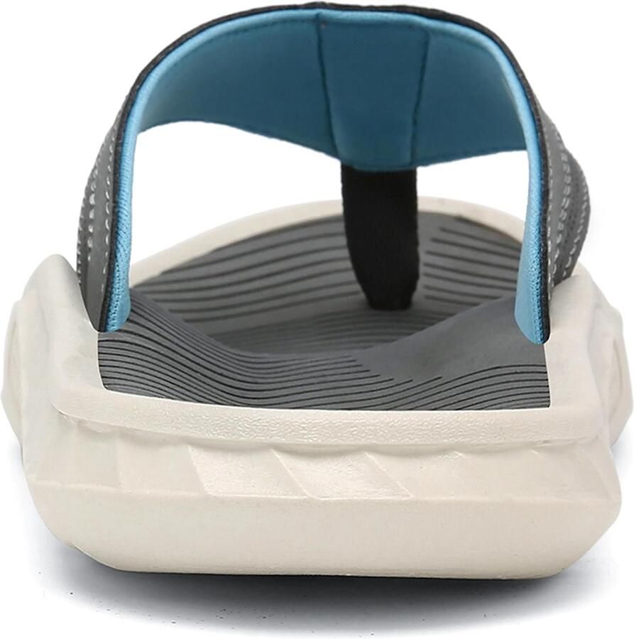 Flip Flops 44 EU lichtgrijs wit zachte voetbed en steun ideaal voor strand ShopVlot