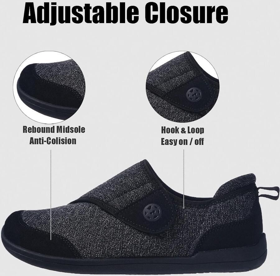 Heren Slippers 41 EU Zwart Ademend Comfortabel voor binnen en buiten ShopVlot