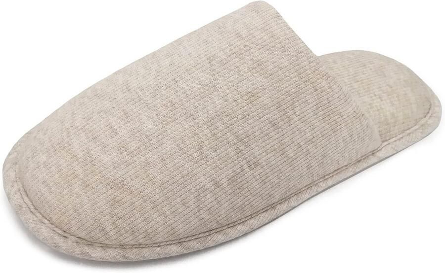Heren Slippers Biologisch Katoen met Traagschuim Comfortabele Wasbare Instapschoenen