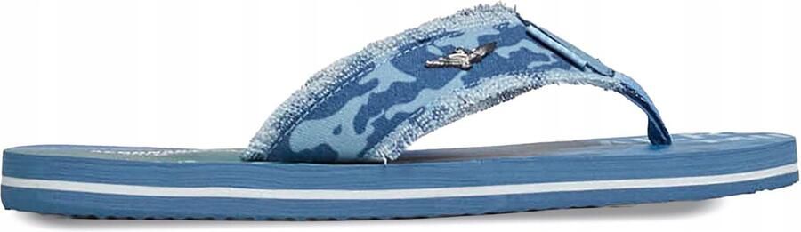 Heren Slippers Camouflage Blauw